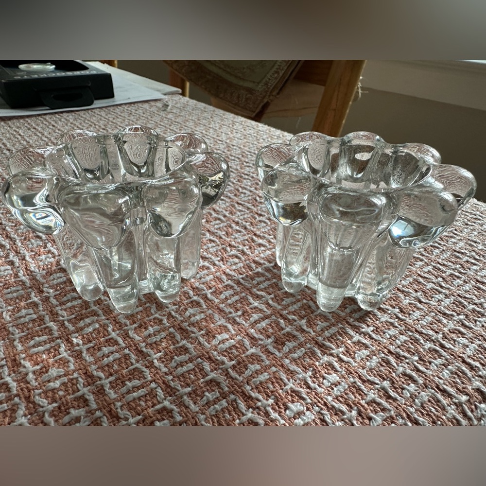Alco Industries Crystal Candleholder Set